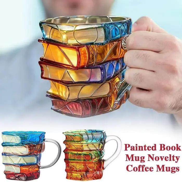 350ML Tasse en verre Unique en forme de livre