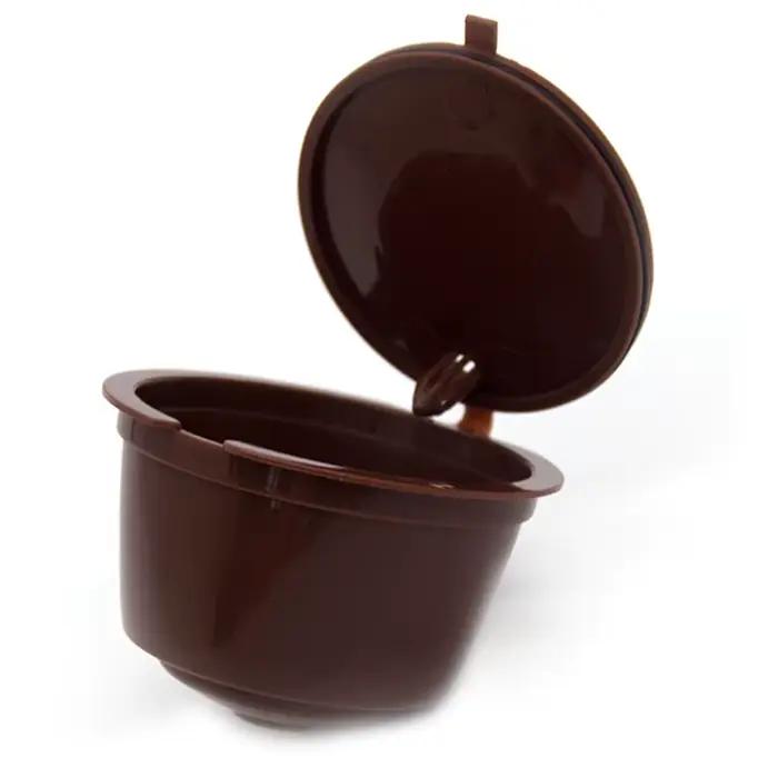 Tasse de café Dolce Gusto réutilisable en caoutchouc silicone et acier inoxydable pour une pause gourmande durable et élégante