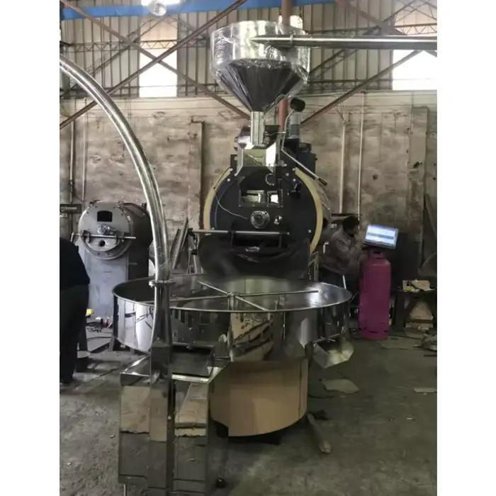 Torréfacteur industriel personnalisé en acier inoxydable pour la torréfaction commerciale de café avec fonction de réglage de la chaleur et capacité de chargement allant jusqu'à 62kg
