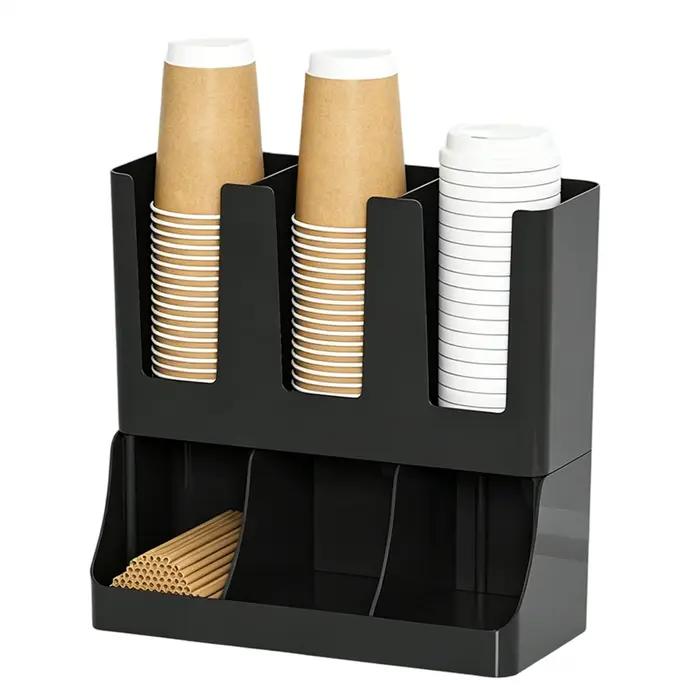 Organisateur de comptoir à 6 compartiments pour dosettes de café