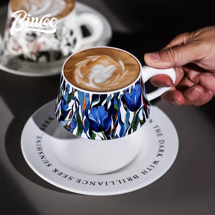 Tasse à café en céramique Bin Coo élégante pour barista occasions spéciales thé après-midi cappuccino