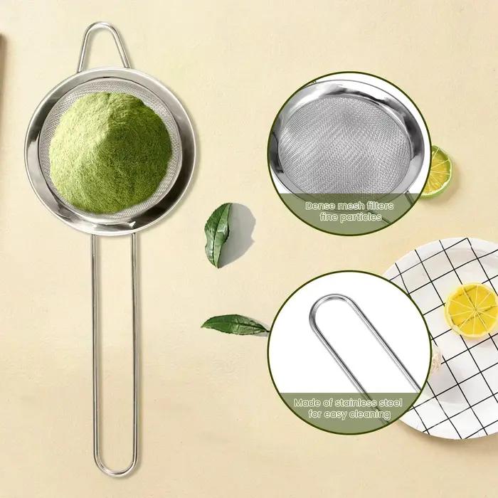 Ensemble de fouets Matcha en bambou fait à la main avec cuillère à thé traditionnelle, passoire à thé profonde et support de rangement pour amateurs de thé et débutants