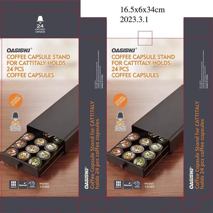 Organisateur de tiroir de Capsules de café