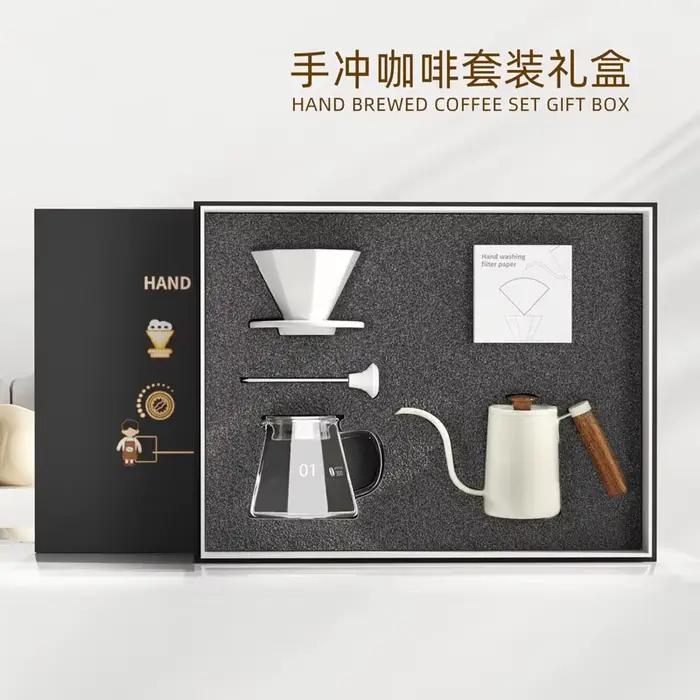 Coffret Cadeau 5 Pièces : Moulin à Café Manuel 42mm avec Noyau de Broyage