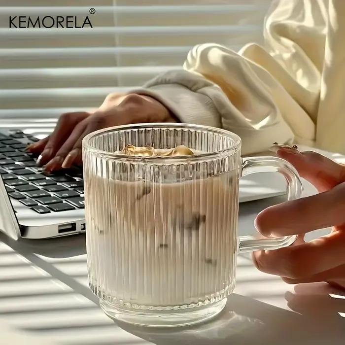 EllMORELA-Tasse à Café Verticale en Verre Mars