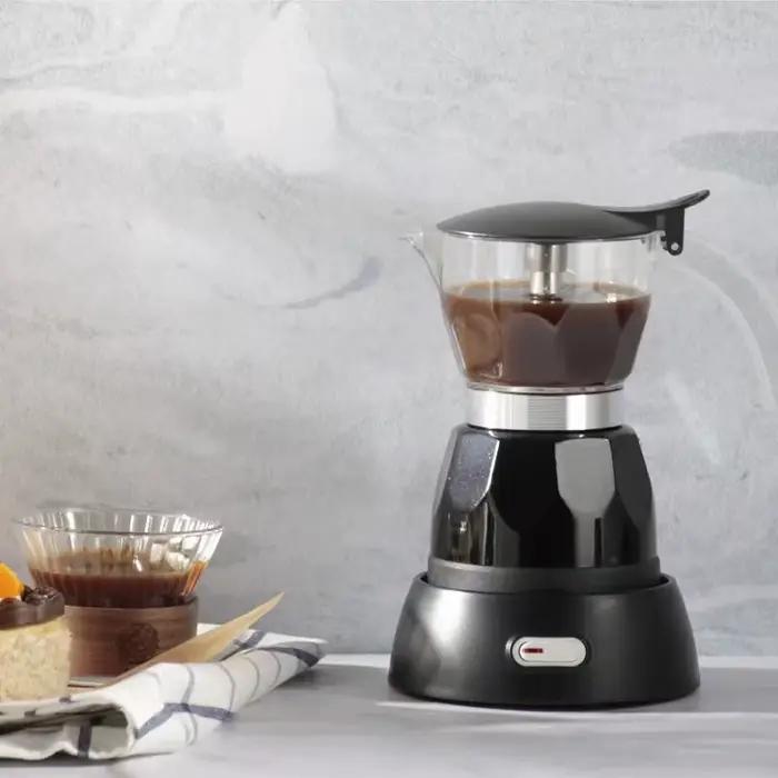 110 V/220 V cafetière électrique Portable 150 ml 3 tasses en aluminium moka Pot