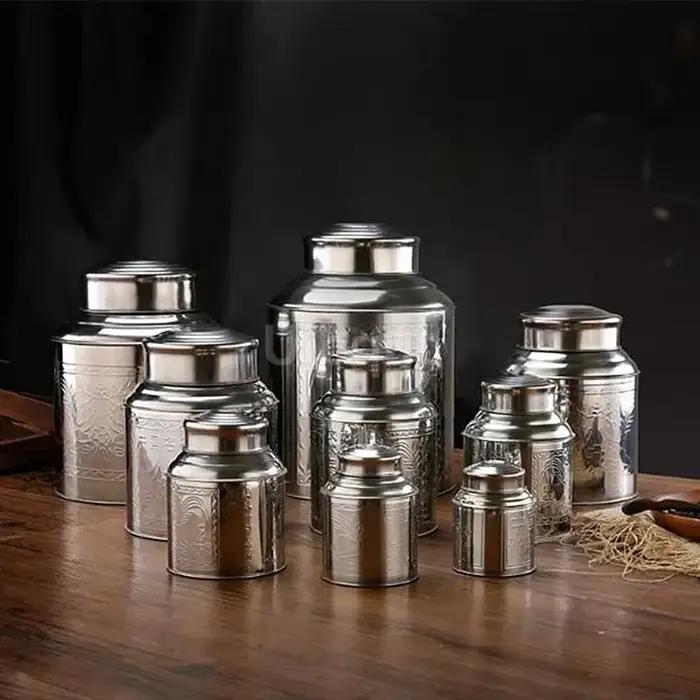 Boîte de rangement en fer pour théière en acier inoxydable