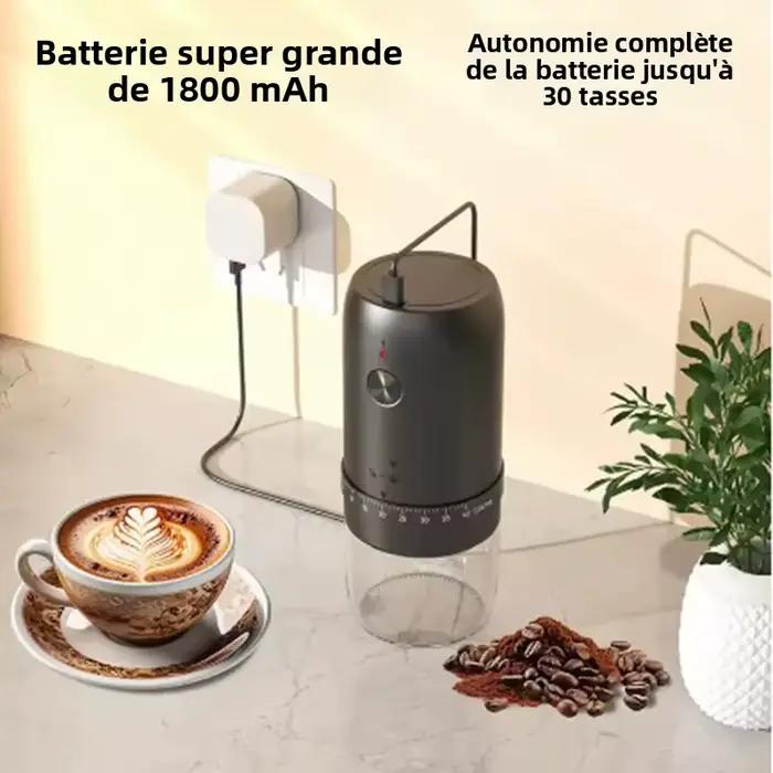 Moulin à café électrique Portable 1800mAh