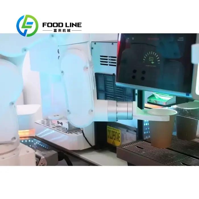 Machine à café expresso automatique professionnelle à 6 axes robotisés