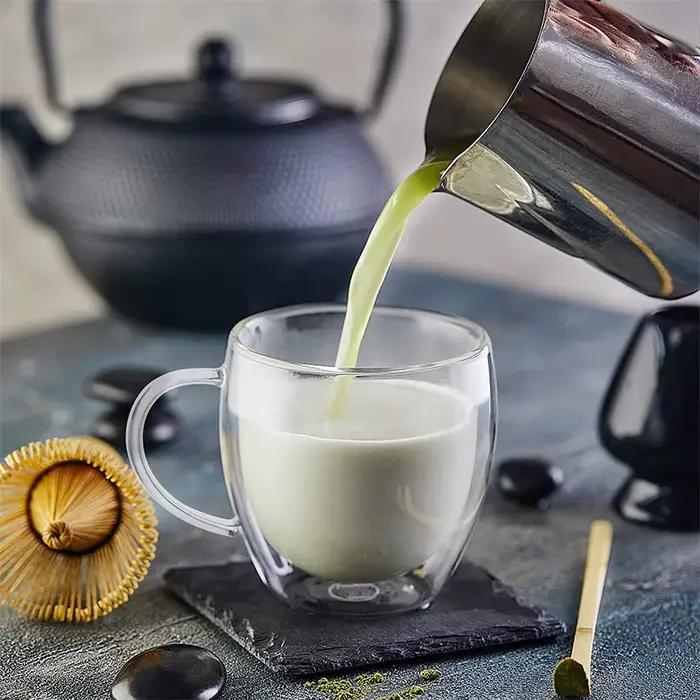 Tasses à café en verre Borosilicate à Double paroi de 250ml