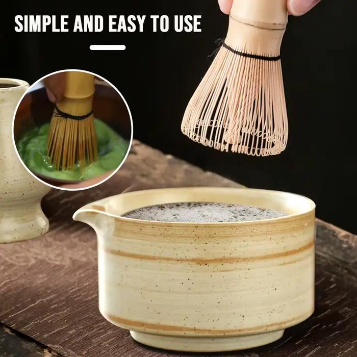 Support en céramique japonaise pour fouet à matcha