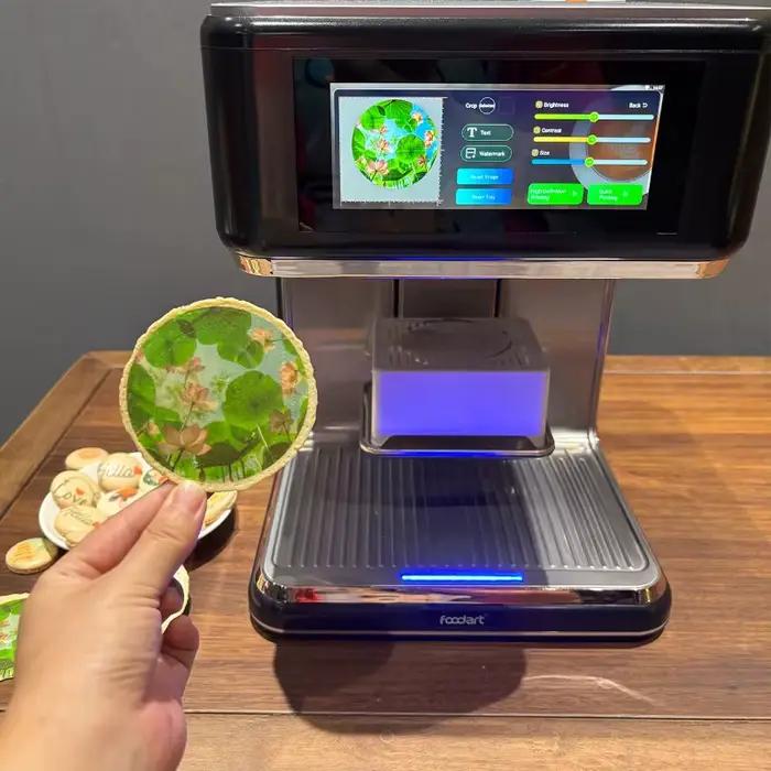 Imprimante alimentaire commerciale pour décorations de café, gâteaux, macarons, pain et chocolat haute qualité rapide et personnalisée