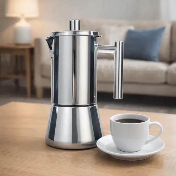 Cafetière italienne en acier inoxydable 200/300/600 ML