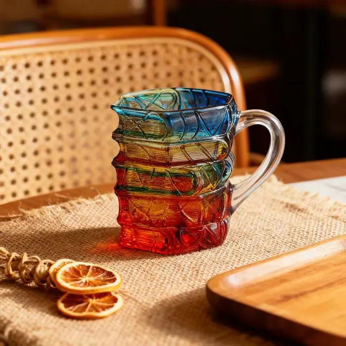 350ML Tasse en verre Unique en forme de livre