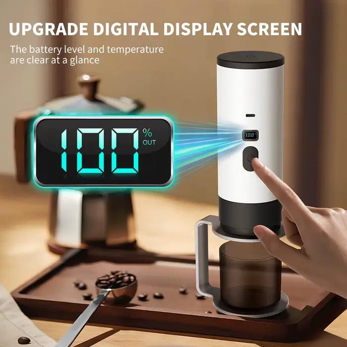 Machine à café expresso électrique portable sans fil 3 en 1 pour déplacements camping et petites pauses café occasions spéciales