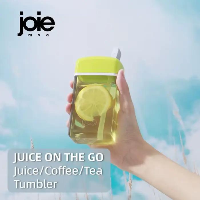 Joie JUICE ON THE GO 6.25 oz/185ml gobelet Portable tasses à café glacé avec couvercles et paille tasse à jus