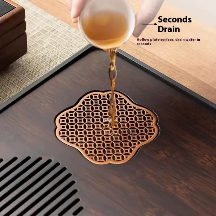 Plateau à thé Gongfu chinois en bambou