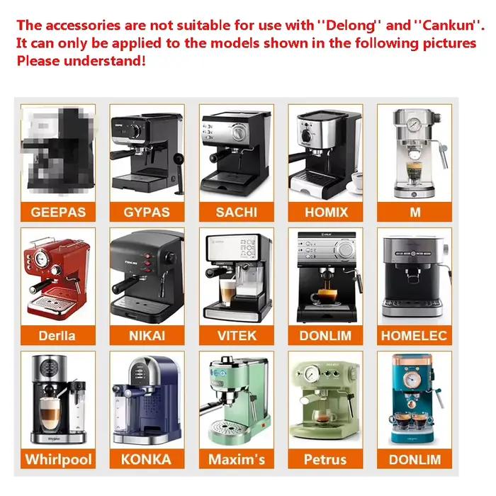 Porte-filtre à café sans fond en alliage d'aluminium pour expresso 51 mm argent gris noir adaptable à vos machines de cuisine