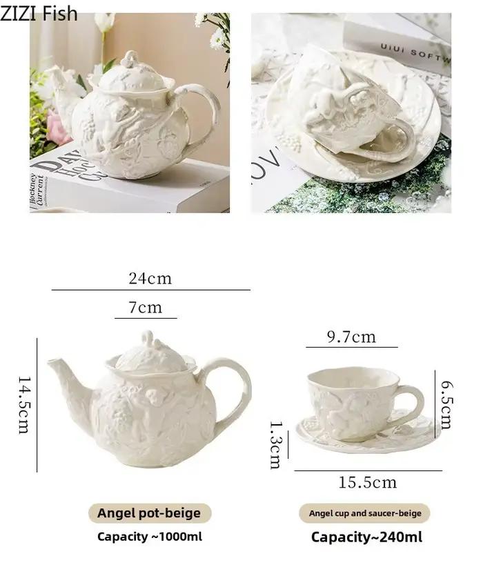 Théière en céramique gaufrée