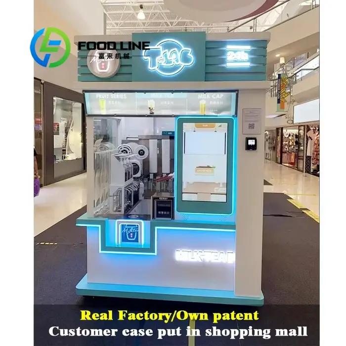 Distributeur automatique de boba en gros machine à thé aux bulles entièrement automatique bras robotique cobot robot à thé meilleur choix pour professionnels et amateurs occaions spéciales