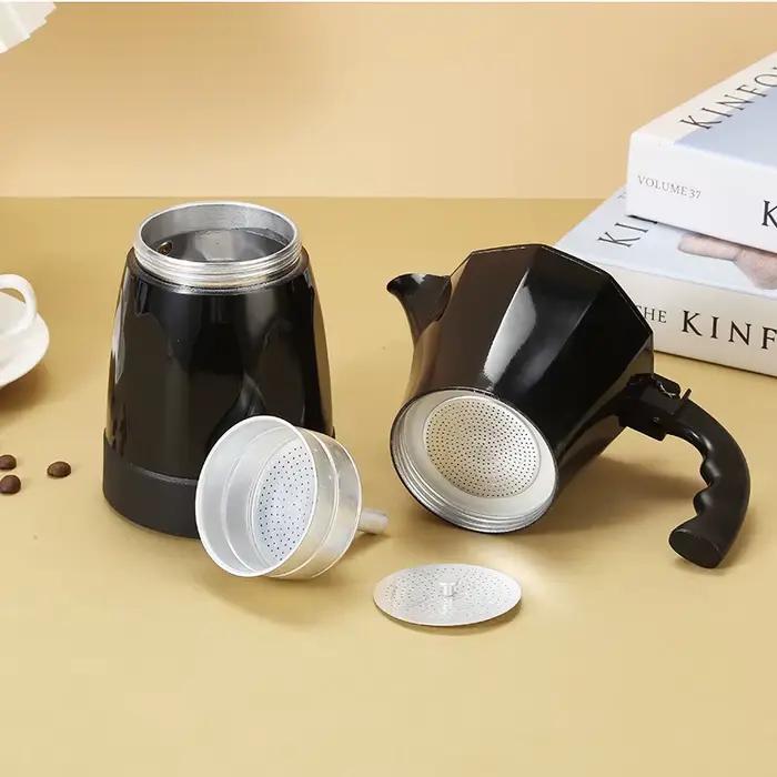 Cafetière électrique portable en aluminium de 300 ml/6 tasses