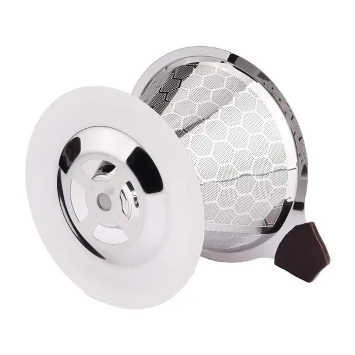 B98A-Pour sur filtre à café goutteur réutilisable en acier inoxydable goutte