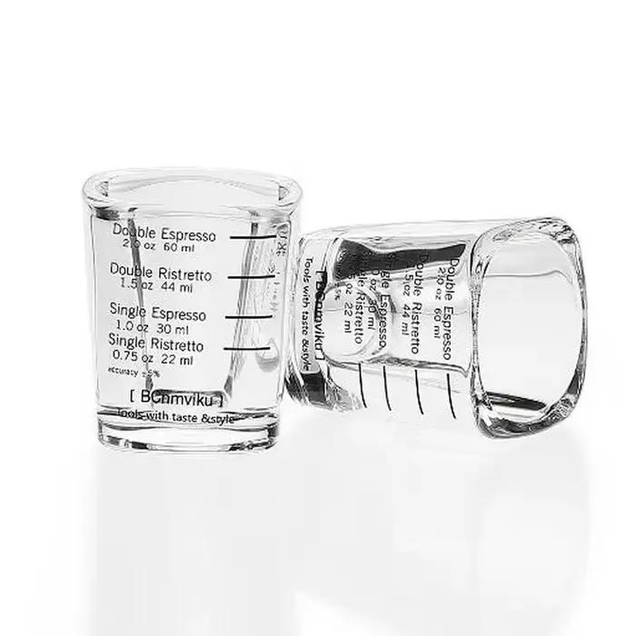 Verre de tasse à mesurer de torréfaction de once de café expresso 60 ml 1 pièces