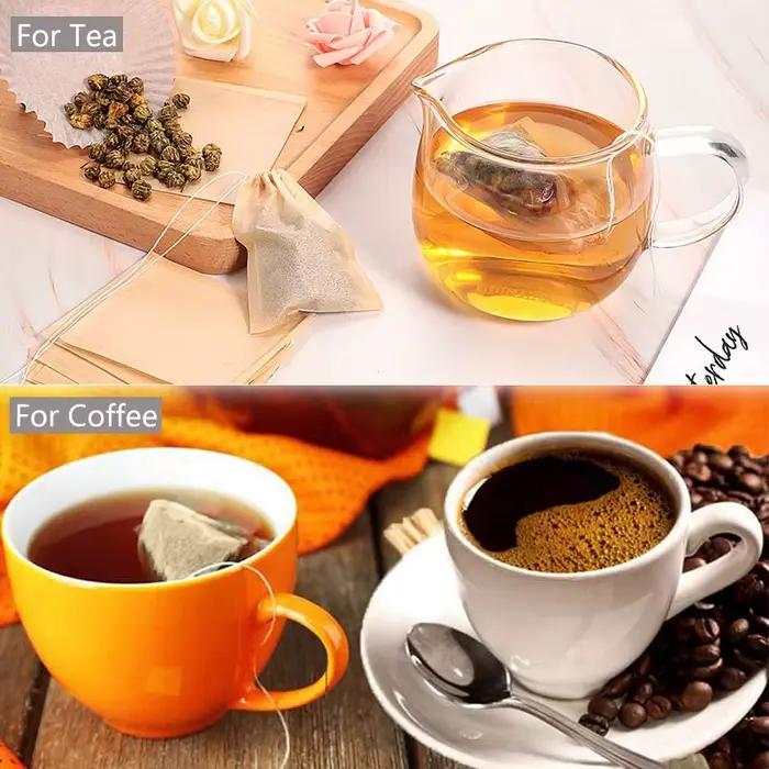 Sachets filtrants à thé jetables pour thé et café en vrac