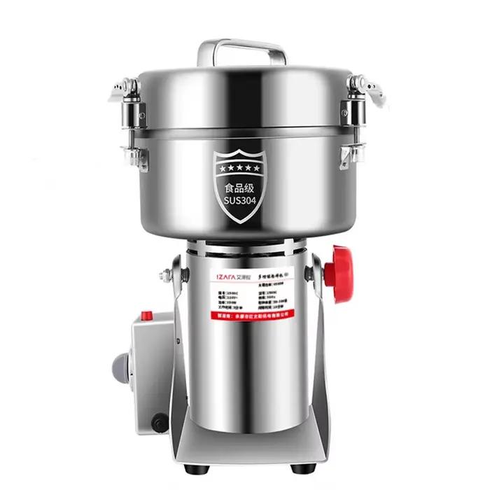 110 V/220 V 2500g poudre Machine broyeur maison commerciale herbes médicinales céréales épices grains divers farine