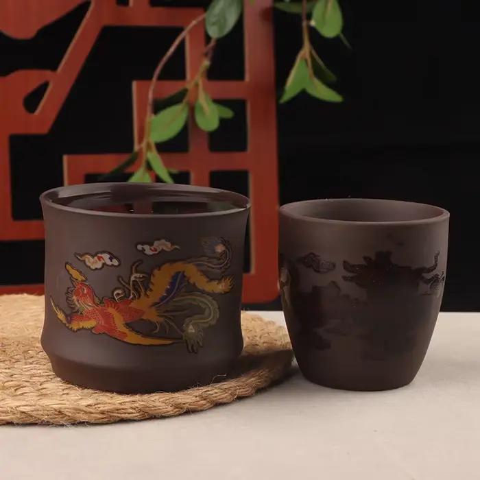 Tasse à thé Dragon Phoenix de Style chinois