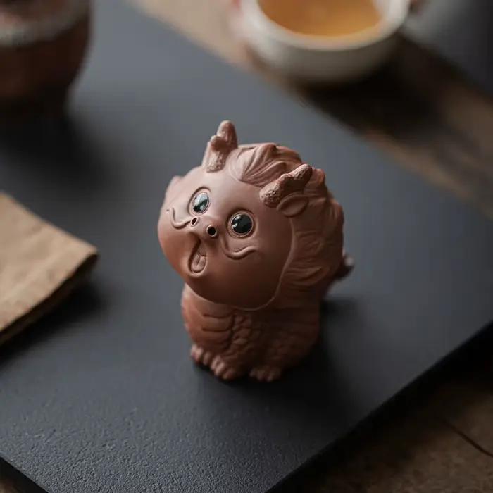 Figurine de thé en argile violette de qualité supérieure