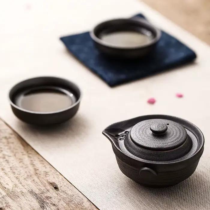 Service à thé Kung Fu chinois en céramique pour cérémonie du thé voyage théière tasses élégantes occasions spéciales