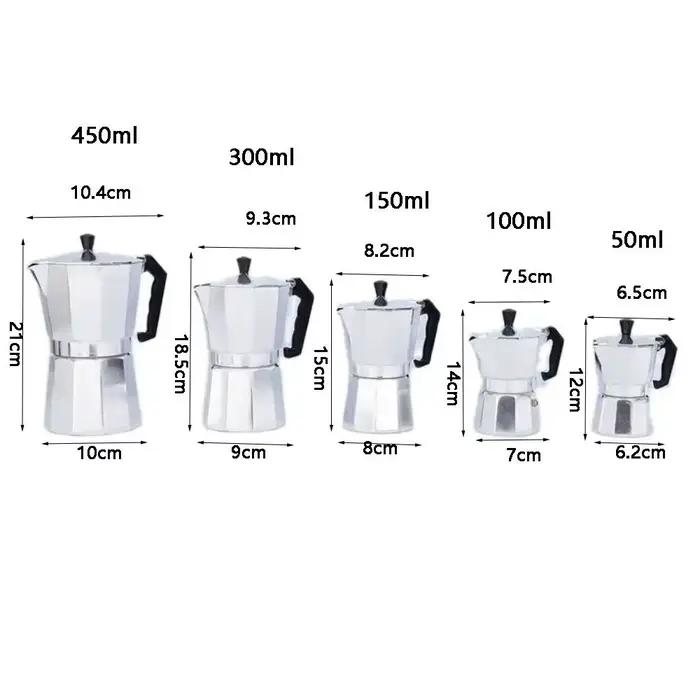 Cafetiere moka coolcells en aluminium octogonale multifonctionnelle pour preparation de cafe expresso bouilloire percolateur a offrir occassions speciales