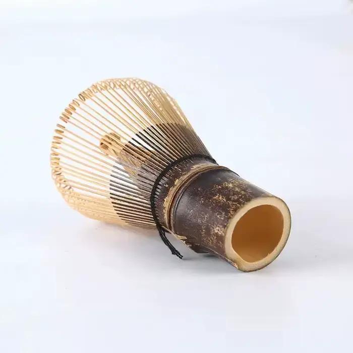 Batteur en poudre de thé vert Matcha en bambou service à thé cérémonie japonaise brosse à thé 100 dents 80 dents option pour amateurs de thé et passionnés de cérémonie traditionnelle ```