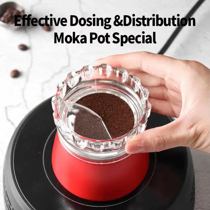 Entonnoir doseur OANKR pour cafetiere Moka anneau doseur pour machine expresso sur cuisiniere compatible avec 3 a 6 tasses differentes couleurs pour cuisine