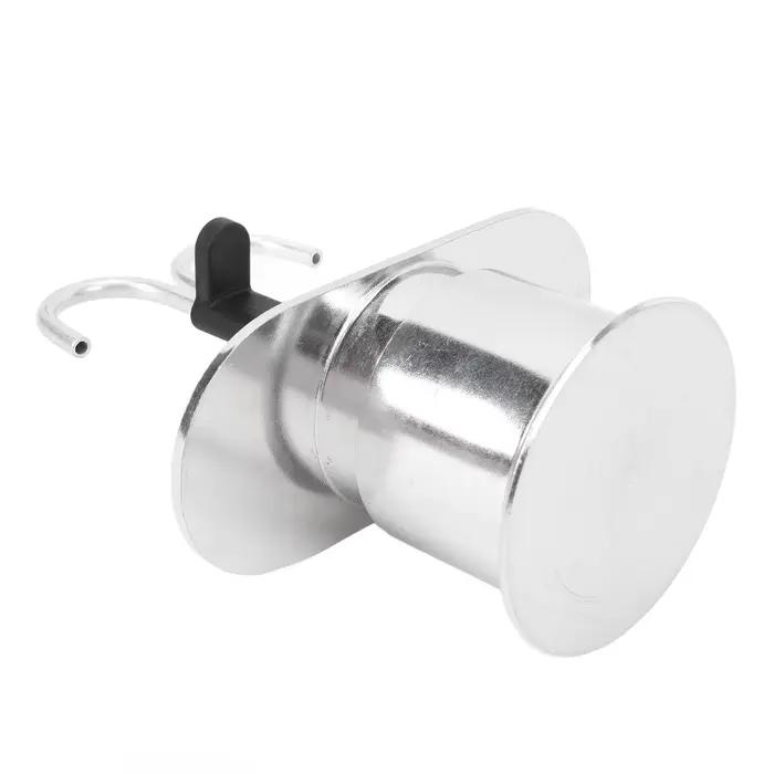 Cafetière italienne en alliage d'aluminium à double tête pour la maison