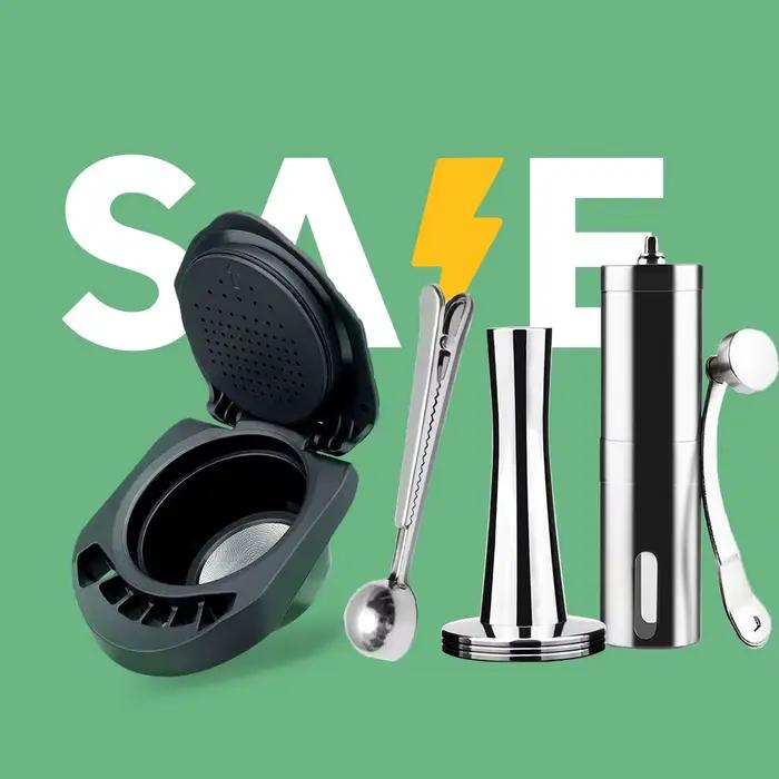 Adaptateur de Café Réutilisable en Matériau PP Durables pour Machines Dolce Gusto PICCOLO XS/Genio S Compatible avec Toutes les Marques de Café Moulu Occasions Spéciales Économique et Écologique