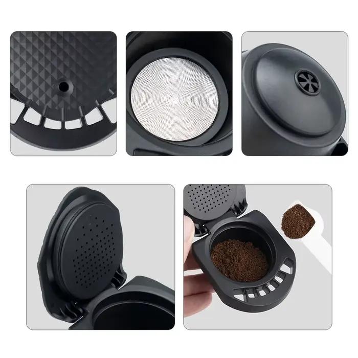 Adaptateur de Café Réutilisable en Matériau PP Durables pour Machines Dolce Gusto PICCOLO XS/Genio S Compatible avec Toutes les Marques de Café Moulu Occasions Spéciales Économique et Écologique