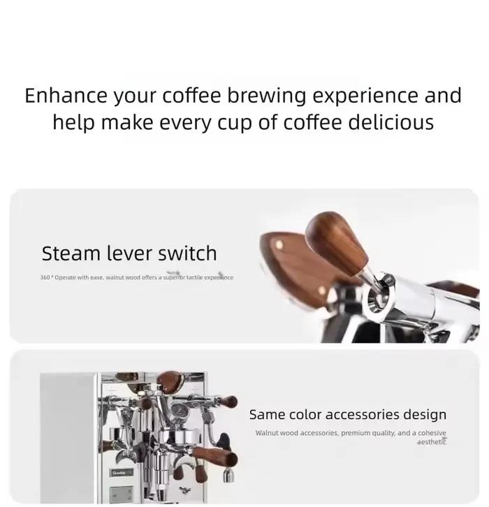 Machine à café semi-automatique Gemilai White Whale 3035C concentrateur italien tête de brassage E61 pour maison et entreprise