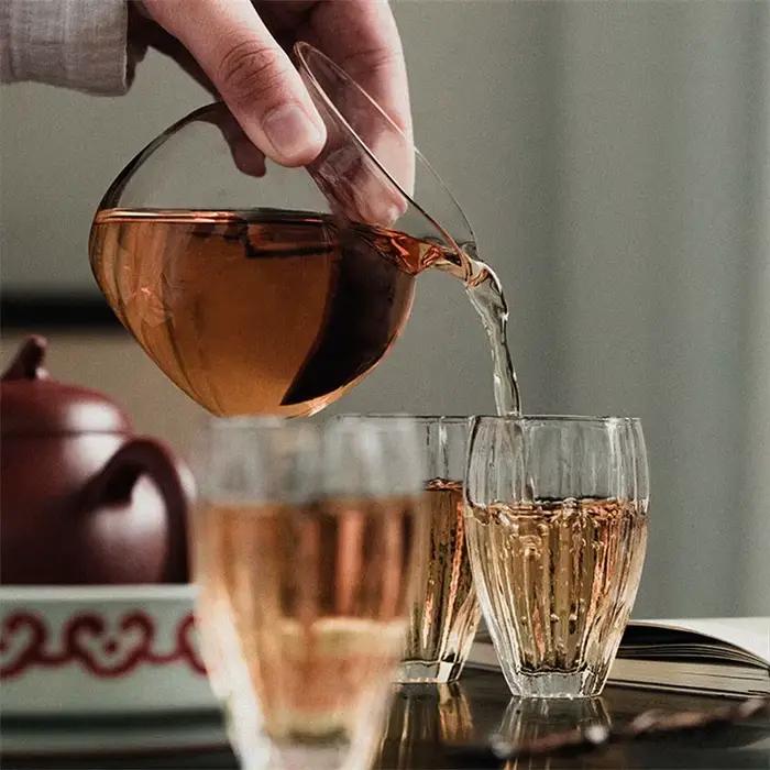 Verre transparent de Style japonais résistant à la chaleur Cha Hai