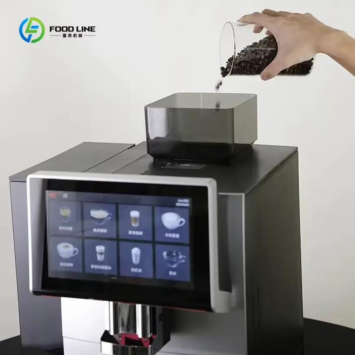 Machine à café italienne professionnelle entièrement automatique personnalisée
