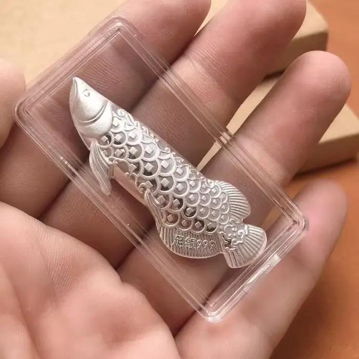 Outils de préparation du thé argenté en forme de poisson rouge pour cérémonie du thé et embellissement de la cuisine occasions spéciales