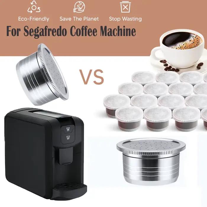 ICafilas-Capsules de café en acier inoxydable pour machine Segafredo