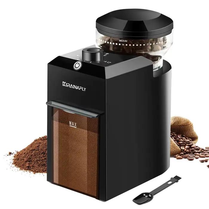Moulin à café électrique automatique avec 28 réglages de mouture pour expresso, presse française et café goutte à goutte occasions spéciales