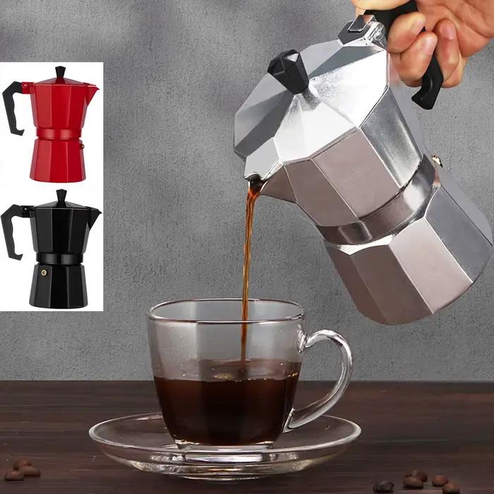 Cafetière Pot aluminium moka expresso percolateur Pot café bouilloire Cafetera maison extérieure cuisinière