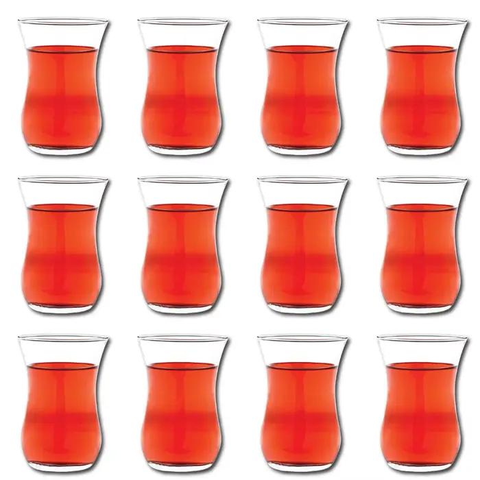 Ensemble de 6 verres à thé turcs authentiques