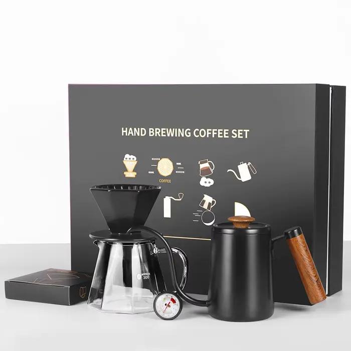 Coffret Cadeau 5 Pièces : Moulin à Café Manuel 42mm avec Noyau de Broyage
