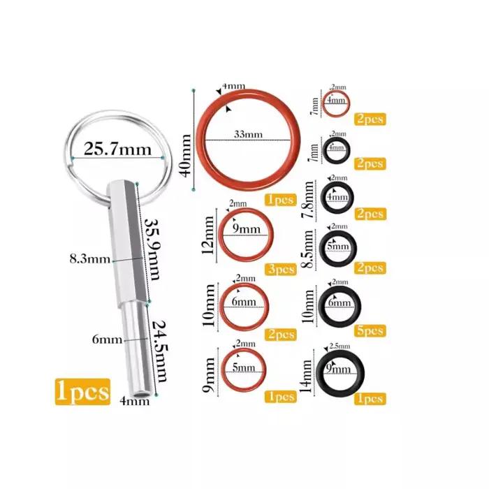 Jura Brew Group & Kit de réparation de joints toriques pour valve de drainage – comprend un outil clé à tête ovale