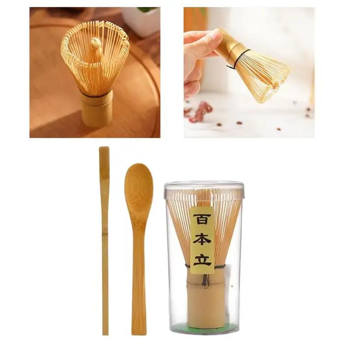 Cérémonie japonaise bambou Matcha pratique poudre fouet café vert thé brosse Chasen outil broyeur brosses thé outils