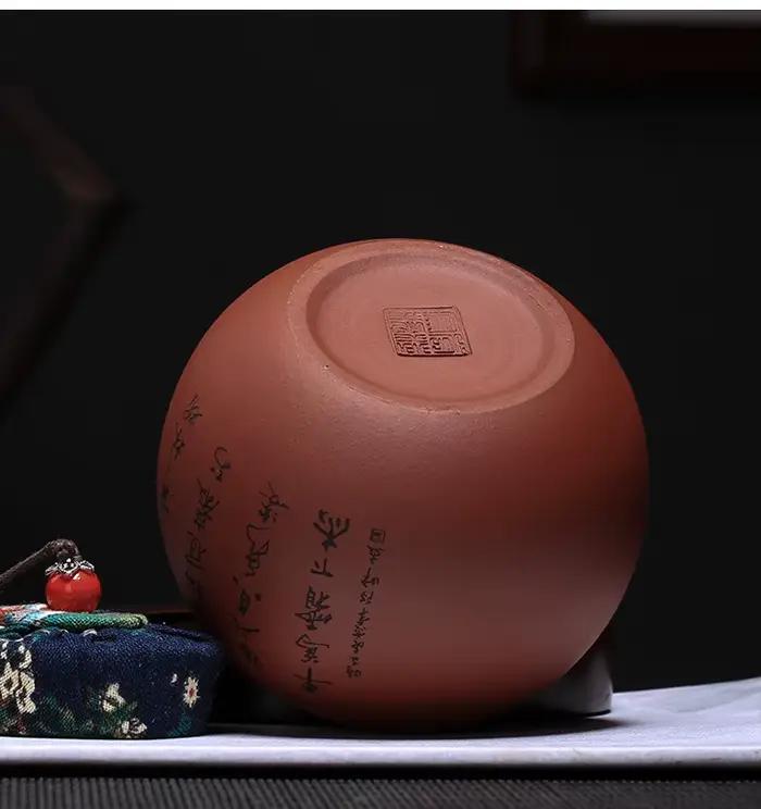 Pot à thé en céramique violette scellé pour thé Pu'er et café, résistant à l'humidité, boîte de rangement avec fermeture hermétique, idéal pour collectionneurs et amateurs de thé